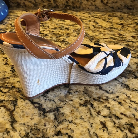 COACH Isabele Wedge A8199, Natural/Navy, Size: 6 - Picture 4 of 14